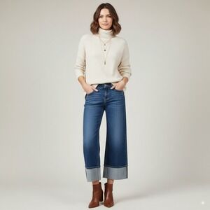 Kate Spade New‎ York Cropped Jeans Cuff Denim Blue Women's Size 8 Target